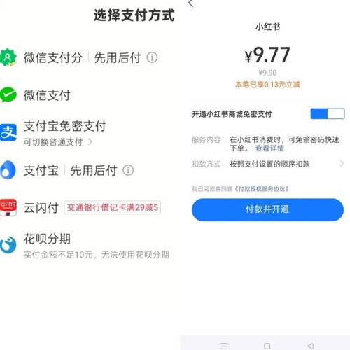小红书要求打开支付宝