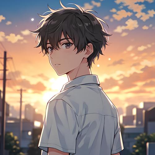 快手头像男生背影动漫