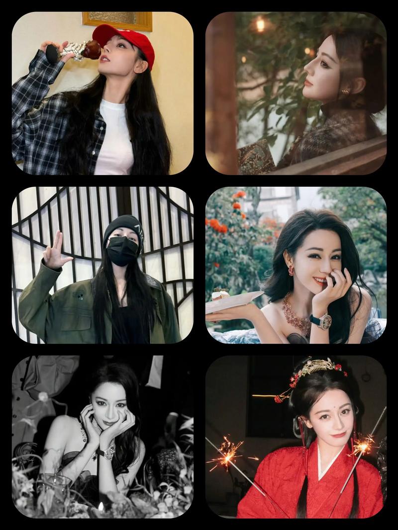 像迪丽热巴的快手网红